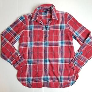 AMERICAN LIVING Cotton Plaid Button Down Flannel Shirt